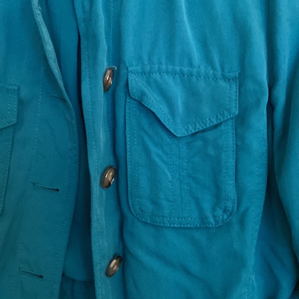 Turquoise utility jacket - Picture 3 of 8